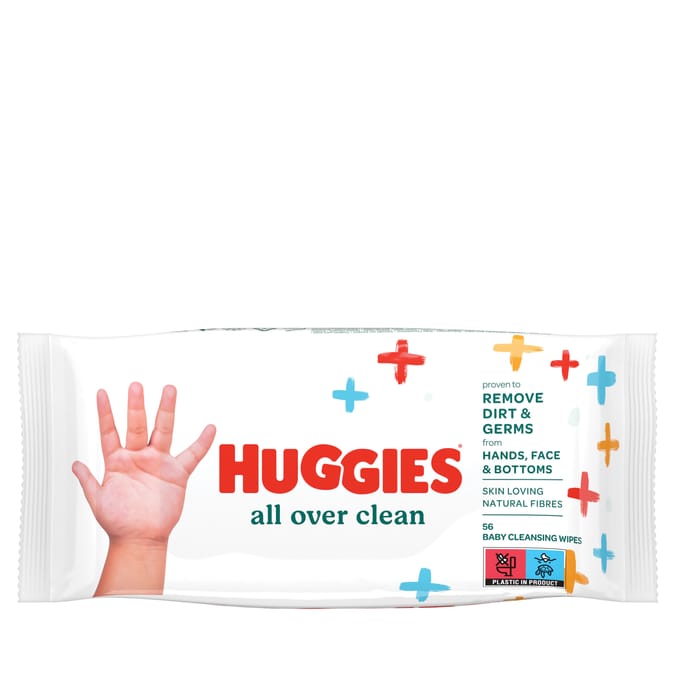 Huggies All Over Clean Baby Wipes 56s x10