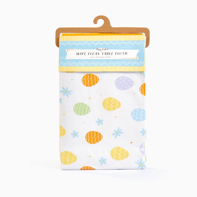 Spring Time Wipe Clean Tablecloth - Eggs