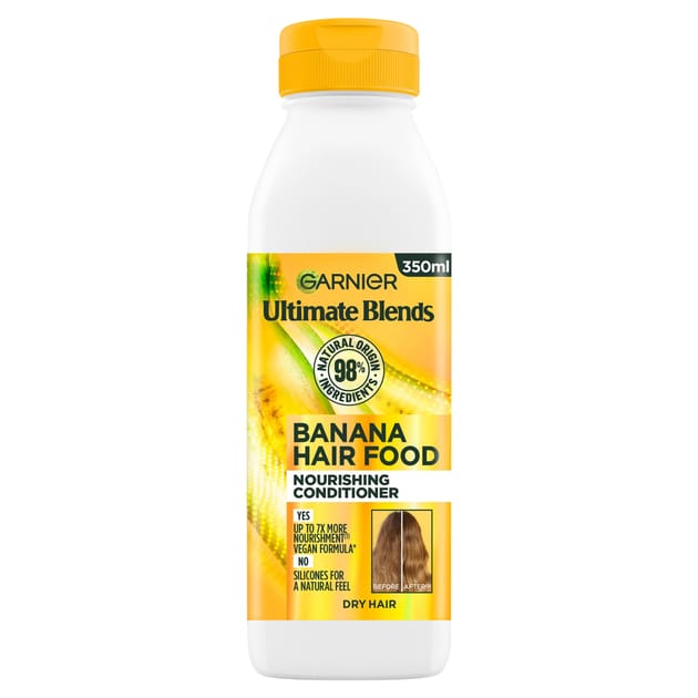 MÖDERE CONDITIONER 350mL×3 Garnier Ultimate Blends Banana Hair Food Conditioner 350ml