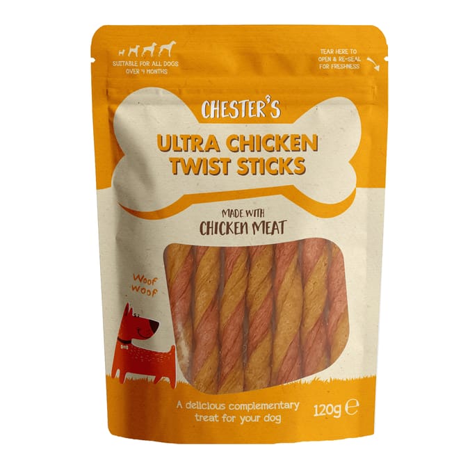 Chester's Ultra Chicken Twist Sticks 120g