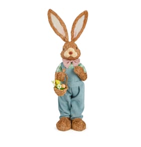 Happy Easter Easter Sisal Bunny - Blue