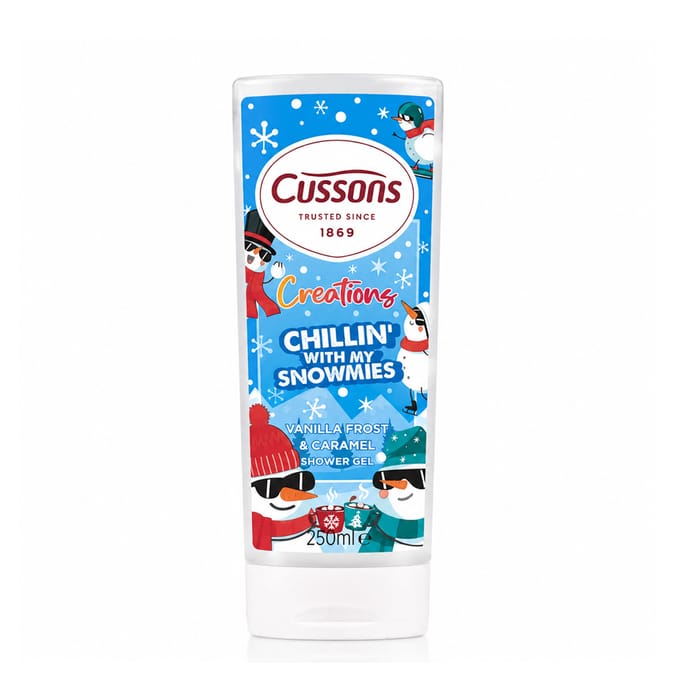 Cussons Creations Chillin With My Snowmies Body Wash 250ml - Vanilla Frost & Caramel 