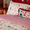 The Lifestyle Edit Christmas Cocktail Print Duvet Set