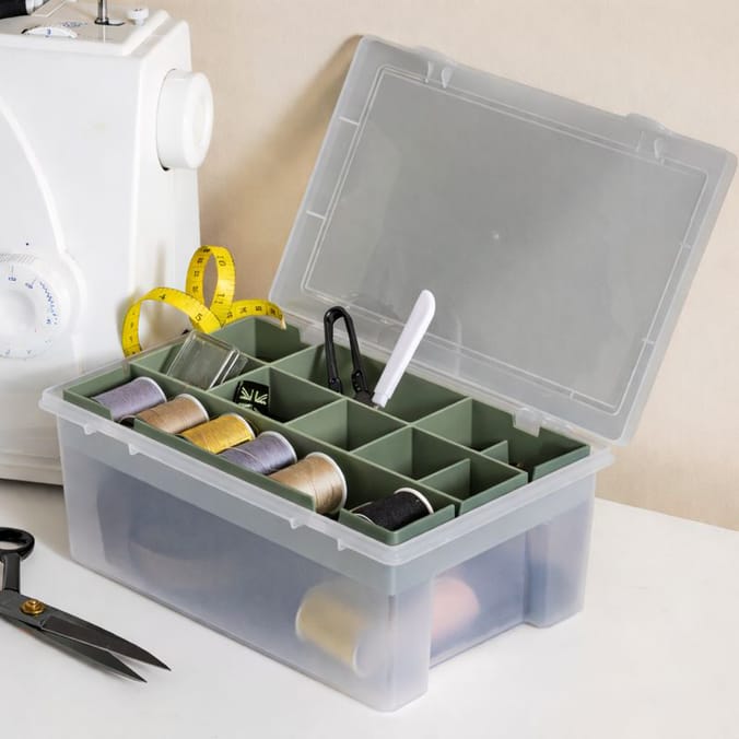 Utility 2 Tier Organiser Box - Green