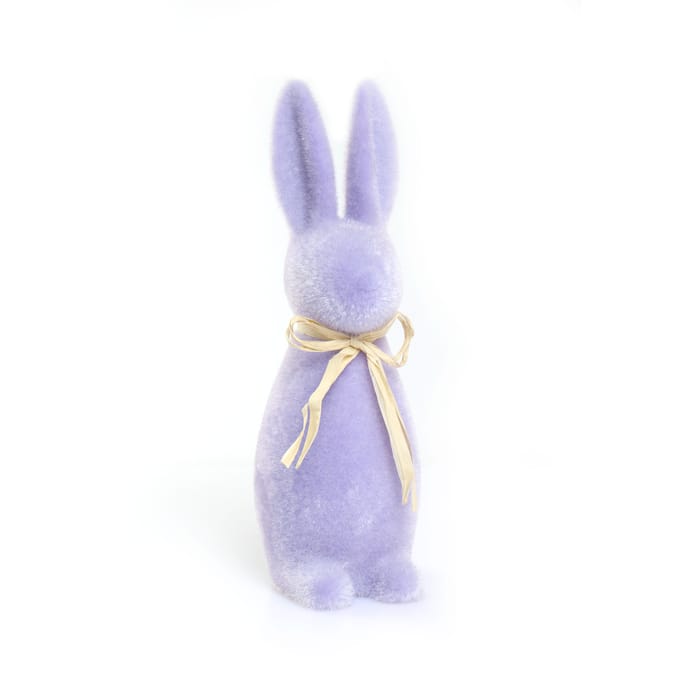 Hoppy Easter 12 Flocked Rabbit Home Bargains