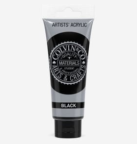 Colvin & Co Artists' Acrylic Colour Paint 120ml - Black