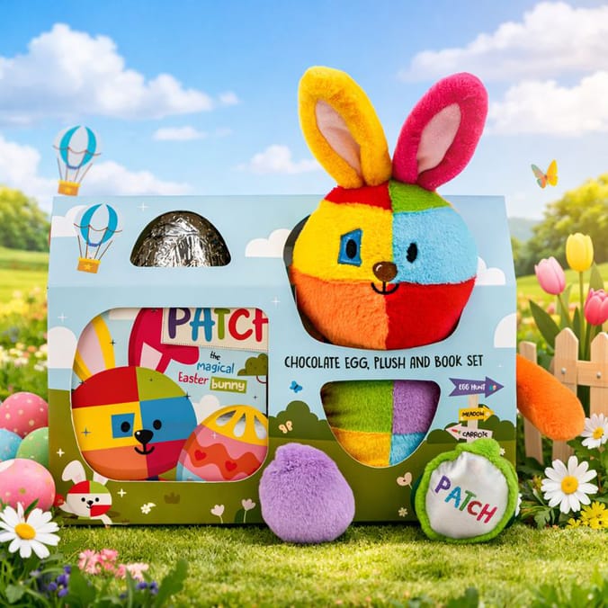 Patch Plush, Book & Chocolate Egg Set