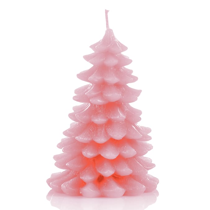 Joyful Xmas Tree Candle 15cm 