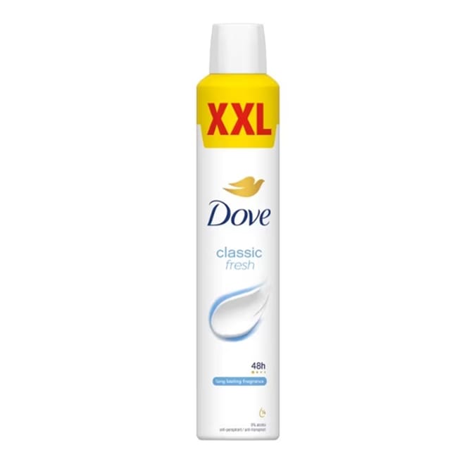 Dove Women Antiperspirant Deodorant 300ml - Classic 