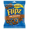 Flipz Mega Bag Milk Chocolate Coated Pretzel Snacks 150g