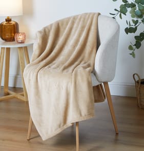  Home Collections Ultra Soft Throw - Beige 