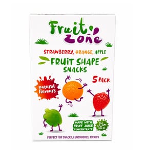 Fruit Zone Strawberry, Orange, Apple Fruit Shape Snacks 75g