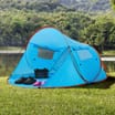 Lakescape UV Protection Sun Shelter - Blue & Orange