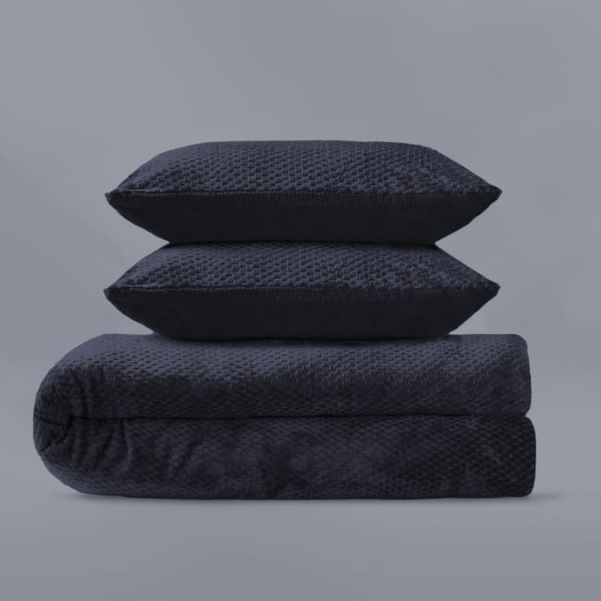 The Winter Warmer Collection Waffle Duvet Set