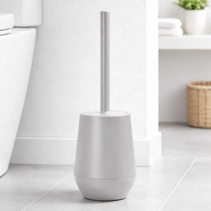 Bath Plastic Toilet Brush & Holder