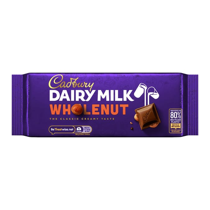 Cadbury Dairy Milk Wholenut Chocolate Bar 180g