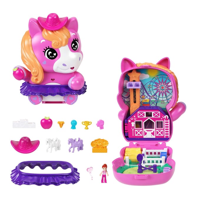 Polly Pocket Pocket World Dolls and Playset - Pony Rodeo JCR39