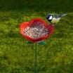 Jardin Metal Flower Stake Bird Feeder