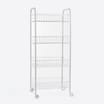 Four Tier Multi Storage Trolley - White