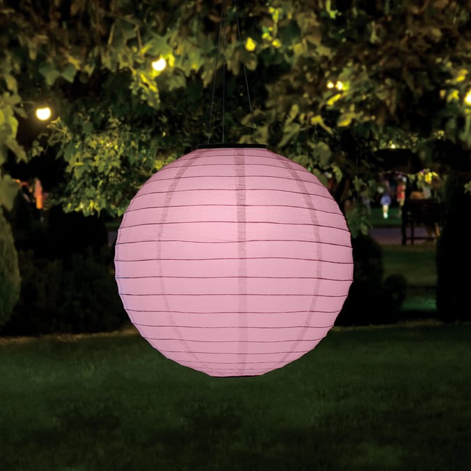 Firefly 12" Hanging Lantern Solar Light