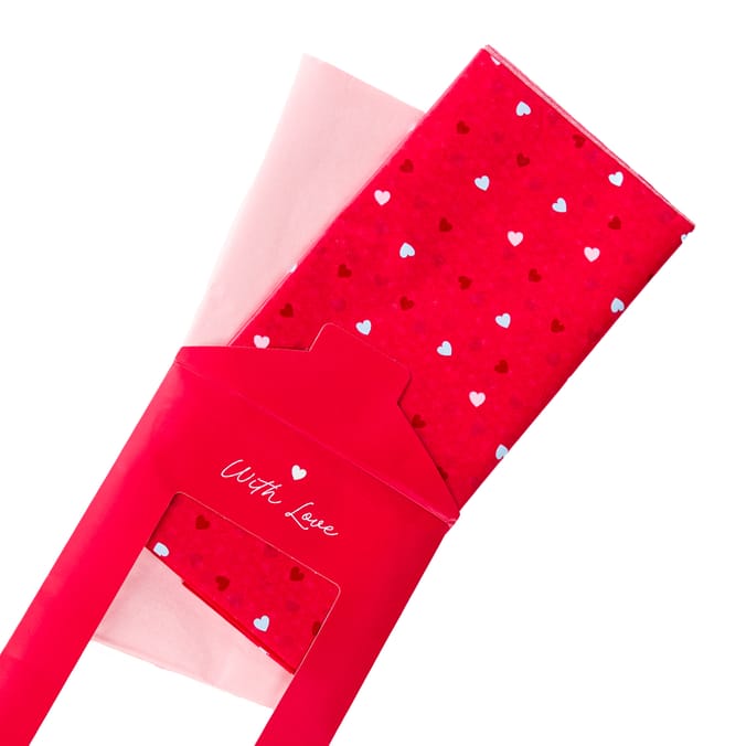 With Love Valentines Day Tissue Paper 10 Sheets