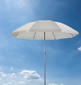 The Outdoor Living Collection 1.8m Steel Parasol - Grey