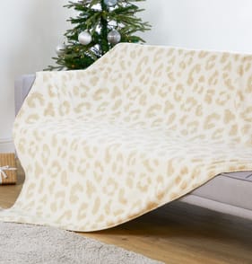 The Winter Warmer Collection Hollie Throw - Leopard