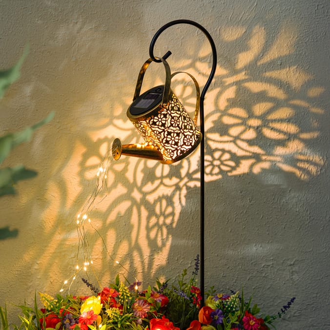Firefly Hanging Watering Can Solar Lights