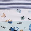 Pure Baby Bandana Bib 3 Pack - Blue
