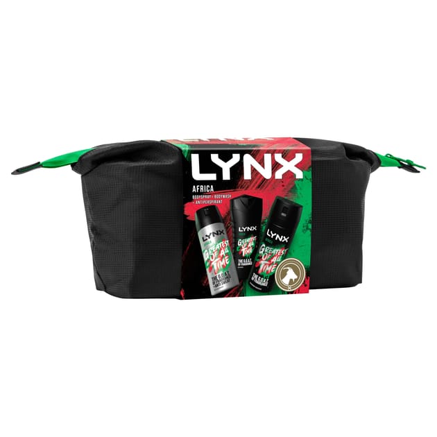 Lynx Washbag Gift Set Africa Home Bargains