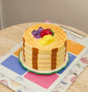 Breakfast Club Waffle Stack Scented Candle - Blueberry