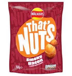 That’s Nuts Walkers Smoky Bacon Sharing Coated Peanuts 160g
