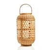 The Lifestyle Edit Bamboo Lantern LED Candle Holder