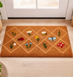 Home Printed Coir Door Mat - Diamond