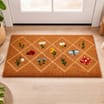 Home Printed Coir Door Mat - Diamond