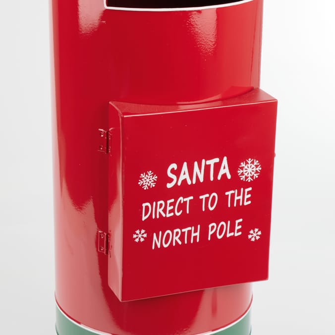 Festive Feeling Christmas Standing Metal Postbox