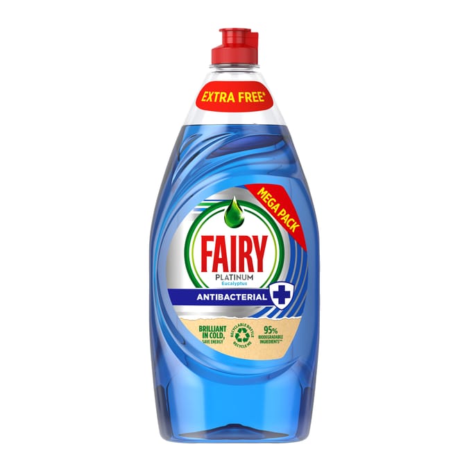 Fairy Antibacterial Washing Up Liquid Eucalyptus 870ml