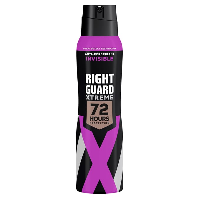 Right Guard Deodorant Women Xtreme Invisible 72H High Performance Anti-Perspirant Spray 150ml