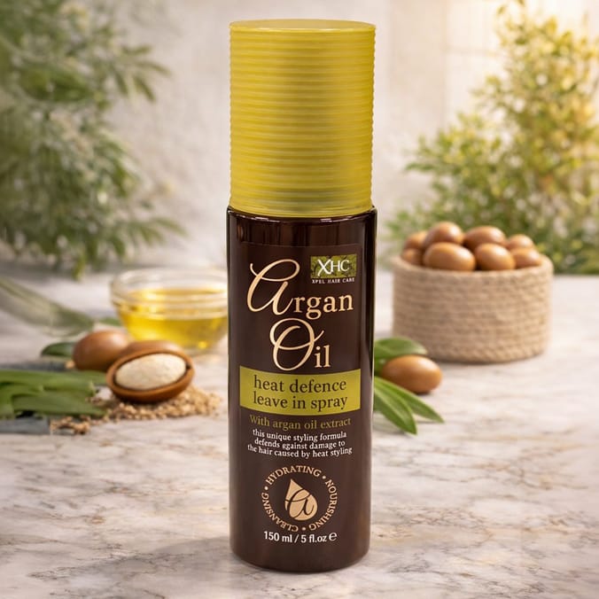 Xpel Hair Care Argan Oil Heat Defence Leave In Spray 150ml