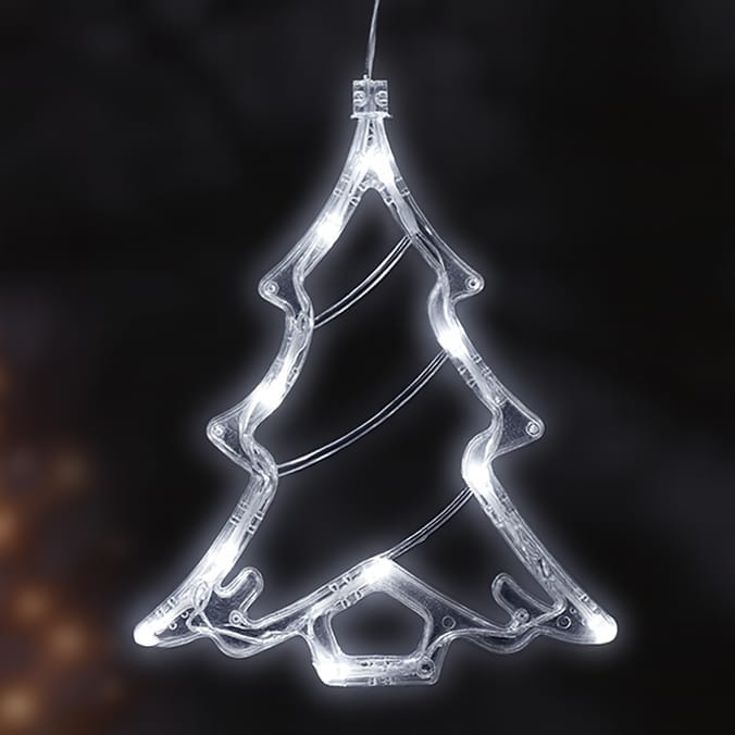 Prestige Battery Operated LED Tree Window Light 18.5cm