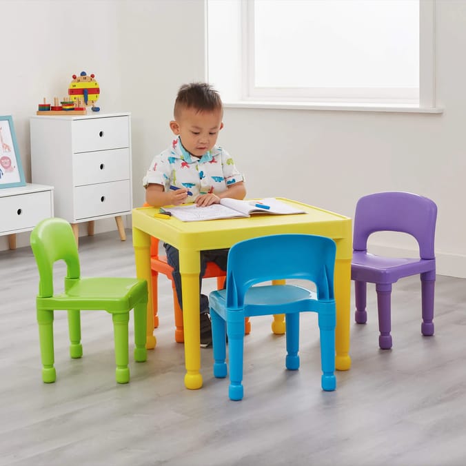 Liberty House Toys Children's Table and 4 Chairs Set - Multicoloured