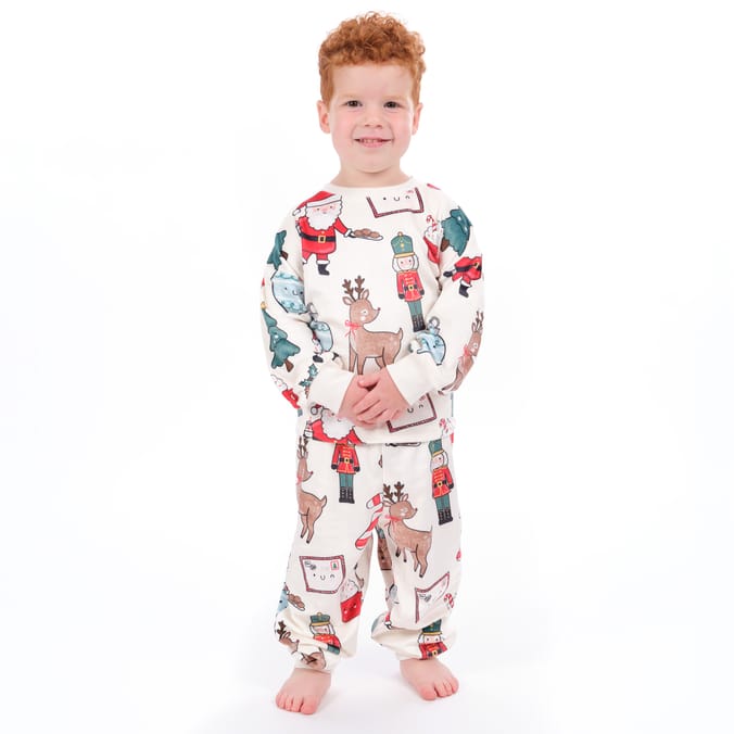Sleigh Bells By Originals Santa & Friends Fleece Pyjamas