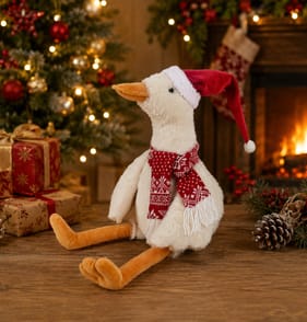 Festive Feeling Christmas Goose Plush