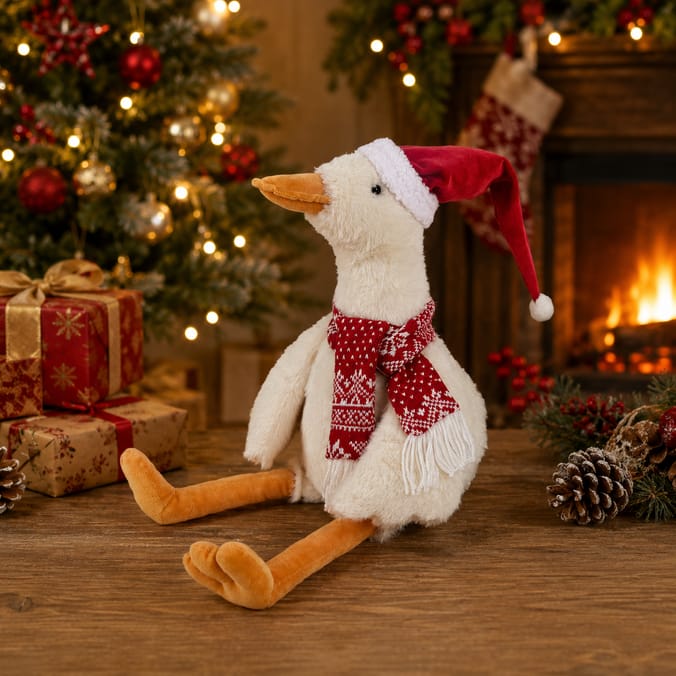 Festive Feeling Christmas Goose Plush