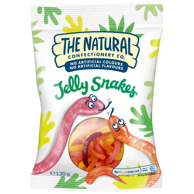 The Natural Confectionery Co. Jelly Snakes 130g