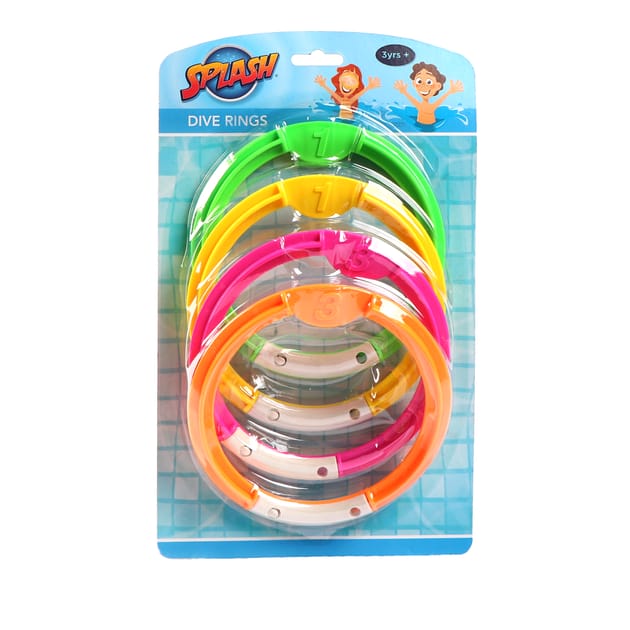 Splash Set of 4 Diving Rings | Home Bargains