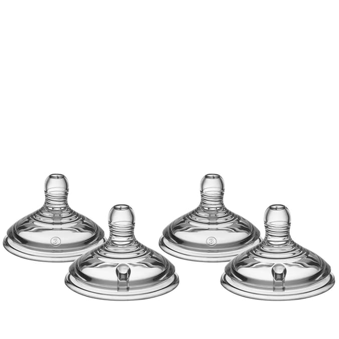 Tommee Tippee Closer To Nature Fast Flow Baby Bottle Nipples - 2pk
