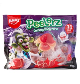 Amos Peelerz Gummy Body Parts 150g - Strawberry Flavour