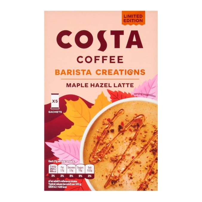 Costa Coffee Barista Creations Pods 5x17g - Maple Hazel Latte