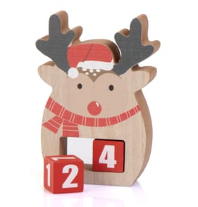 Sleigh Bells Wooden Countdown Advent - Reindeer